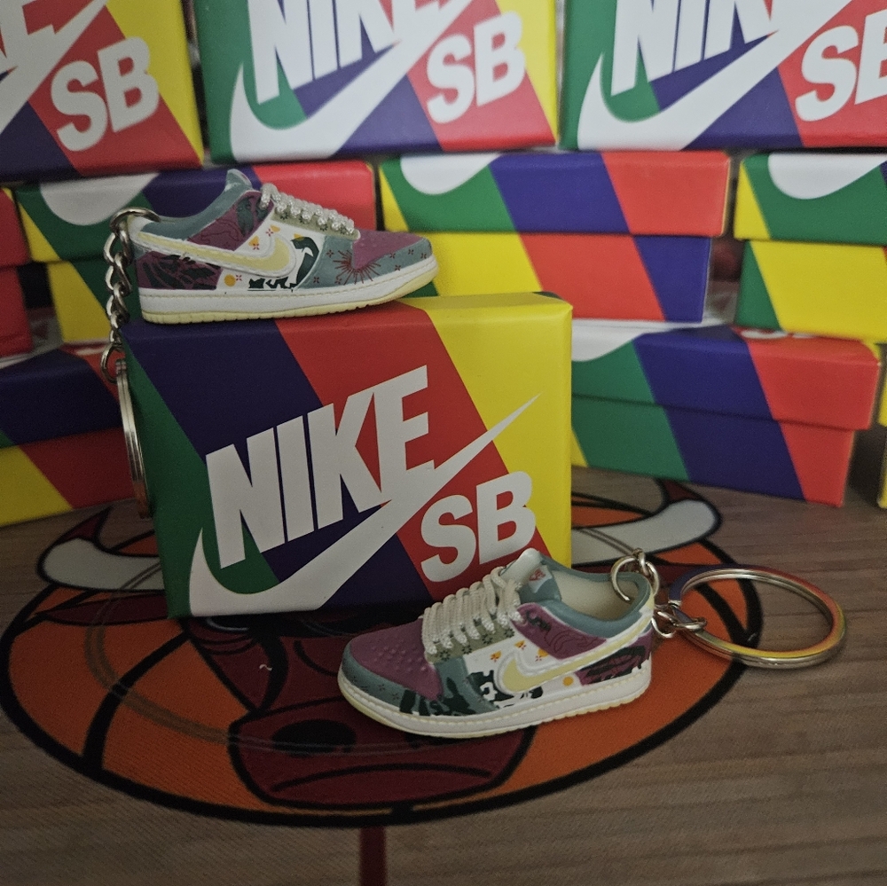Nike SB pair of mini sneakers Keychain.